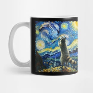 Galactic Guardian Raccoons Discover UFO Magic in Every Tee Mug